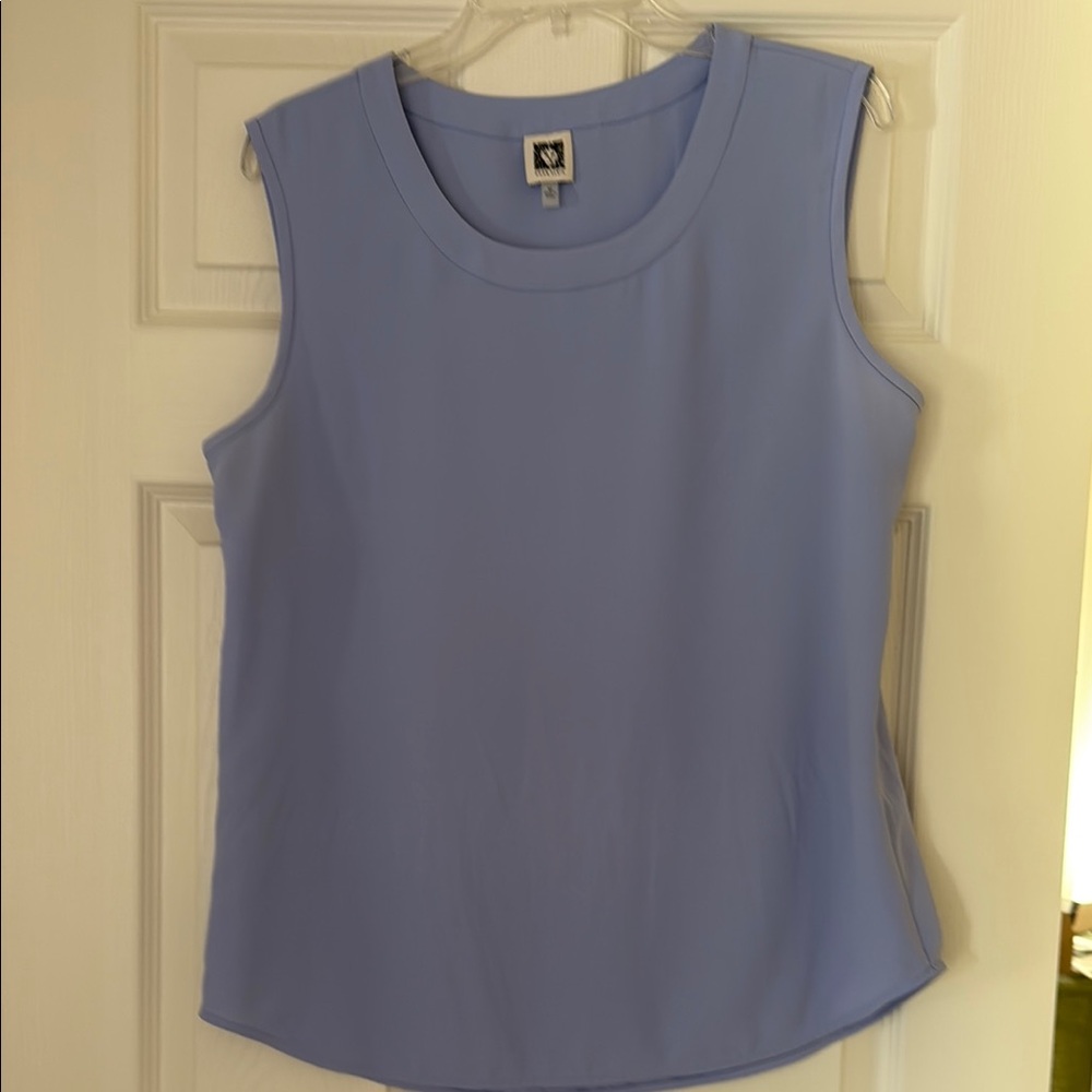 Anne Klein Blue flowySleeveless Top